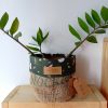 Cache-pot FLORA Ø13cm Toile de Jute / Arty Kaki