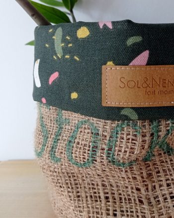 Cache-pot FLORA Ø13cm Toile de Jute / Arty Kaki – Image 6