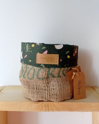 Cache-pot FLORA Ø13cm Toile de Jute / Arty Kaki – Image 4