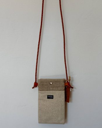 Pochette smartphone SONIA Lin et coton doré – Image 7