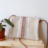 Sac Bandoulière SUMMER Coton tissé teint écru et rayures blanches