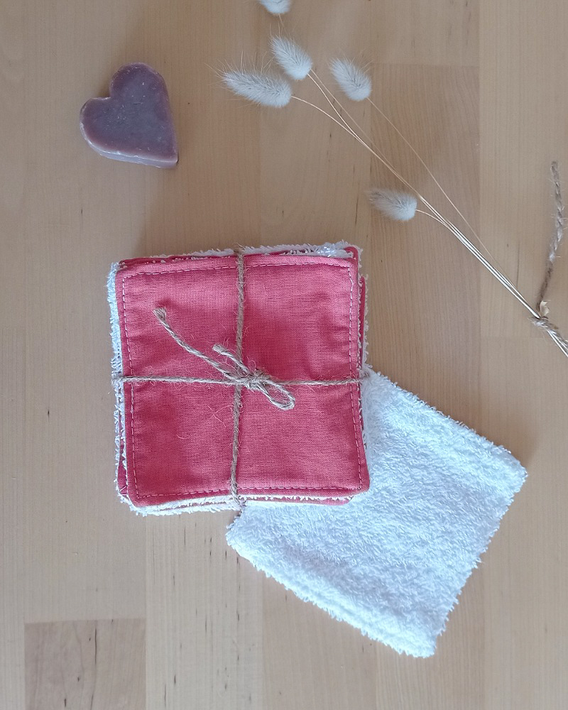 Lingettes coton lavables - lot de 5