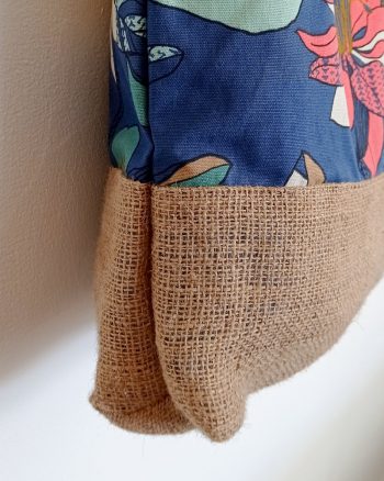Sac LINA Coton Tropical bleu – Image 3