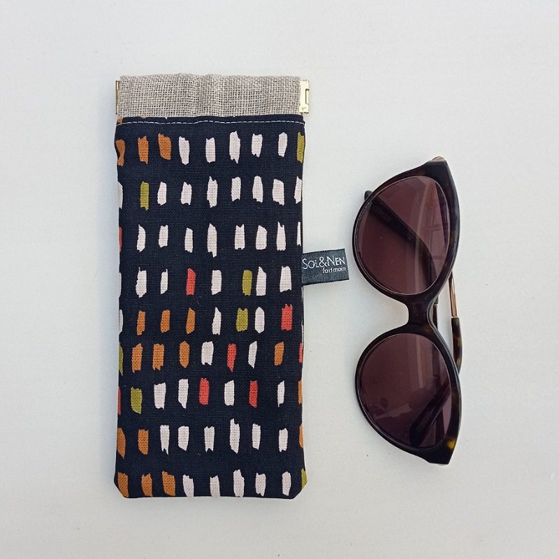 Étuis à Lunettes de Soleil Noir