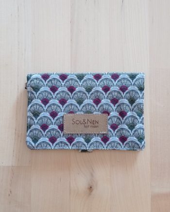 Blague à tabac SMOKY Fleurs de paon Gris
