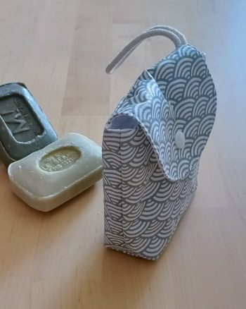 Pochette à savon SOAPY enduite Sushi gris – Image 4