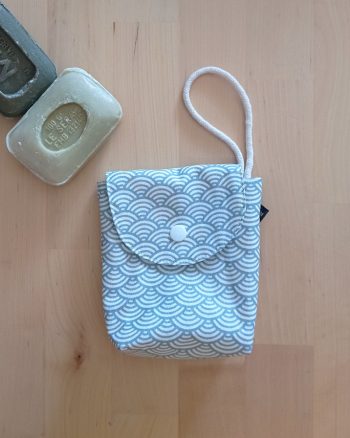 Pochette à savon SOAPY enduite Sushi gris – Image 2