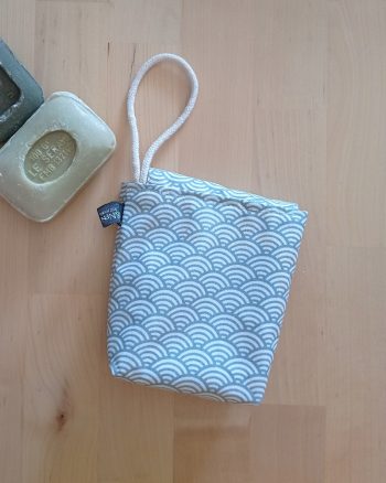 Pochette à savon SOAPY enduite Sushi gris – Image 3