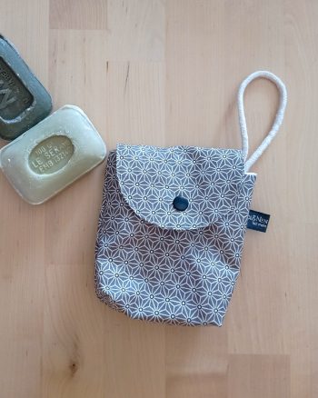 Pochette à savon SOAPY enduite Saki Taupe – Image 3
