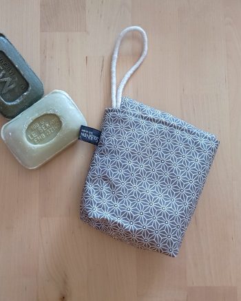 Pochette à savon SOAPY enduite Saki Taupe – Image 2