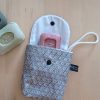 Pochette à savon SOAPY enduite Saki Taupe
