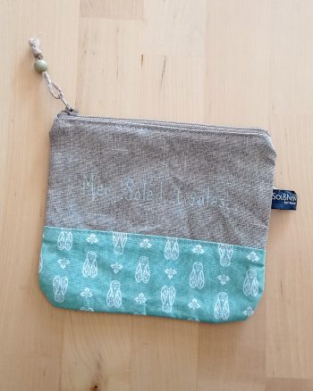 Pochette LOVESUMMER "MER...SOLEIL...CIGALES..." Cigales Céladon