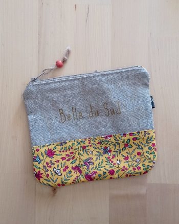 Pochette LOVESUMMER "BELLE DU SUD" Indienne Jaune