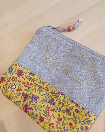 Pochette LOVESUMMER "BELLE DU SUD" Indienne Jaune – Image 3