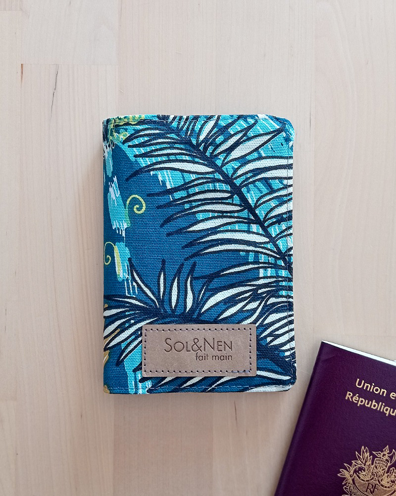 Protège Passeport TRAVEL Jungle Vert Paon