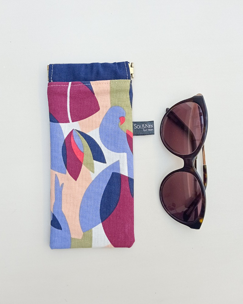 Etui à lunettes CLAC CLAC Psitta Parme