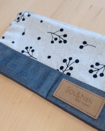 Pochette LILY Baies noires Coton lurex – Image 4
