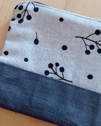 Pochette LILY Baies noires Coton lurex – Image 5
