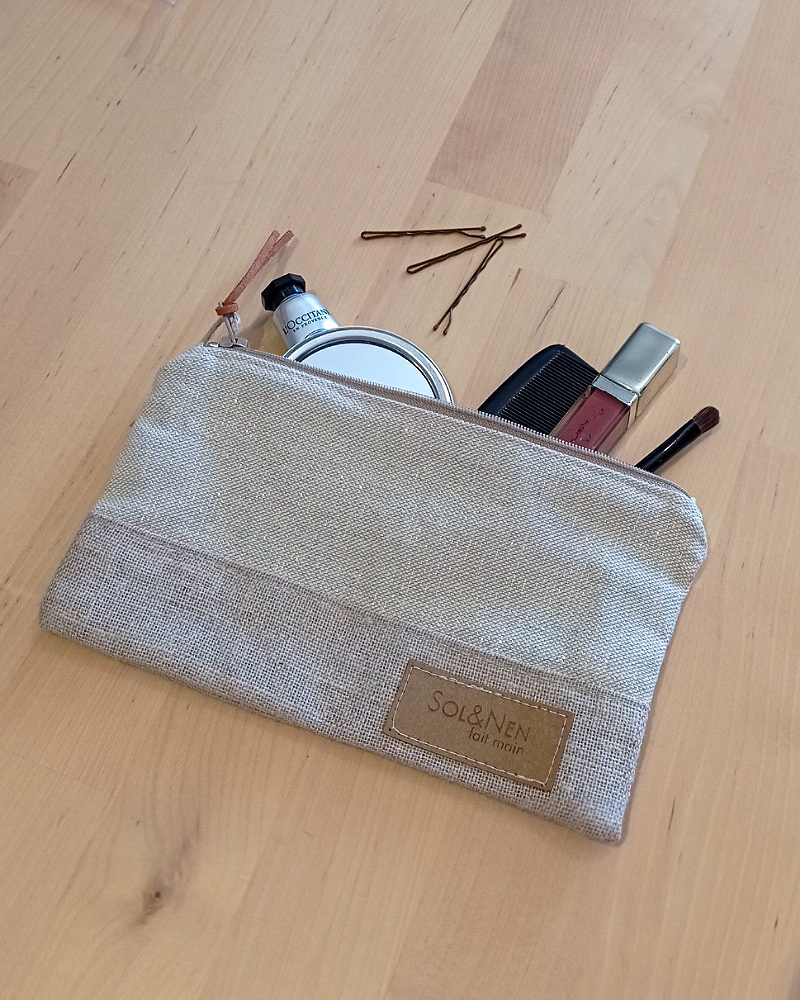 Pochette LILY Coton lurex lin