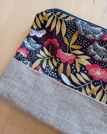 pochette tissu fait main japonais