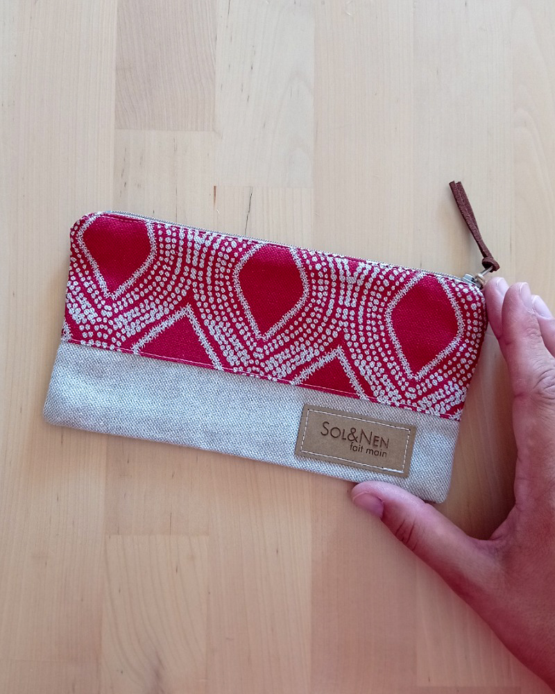 Pochette LILY Ethnique Abo Rouge