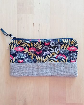 pochette tissu fait main personnalisation