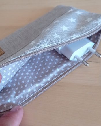 Pochette LILY Etoiles blanches beige – Image 5