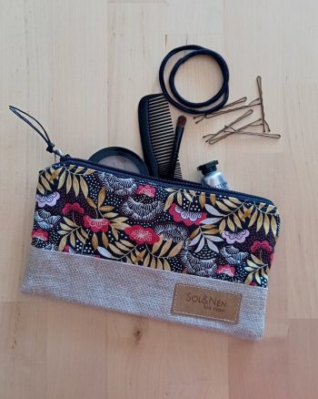 pochette tissu fait main maquillage