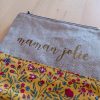 pochette plate maman jolie flex doré personnalisation