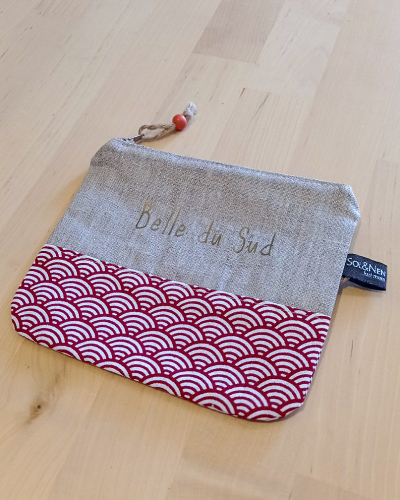Pochette LOVESUMMER "BELLE DU SUD" Sushi rouge