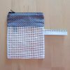 pochette de voyage transparente trousse fait main