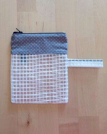pochette de voyage transparente trousse fait main