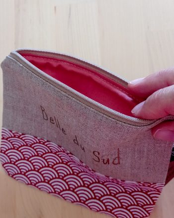 Pochette LOVESUMMER "BELLE DU SUD" Sushi rouge – Image 4