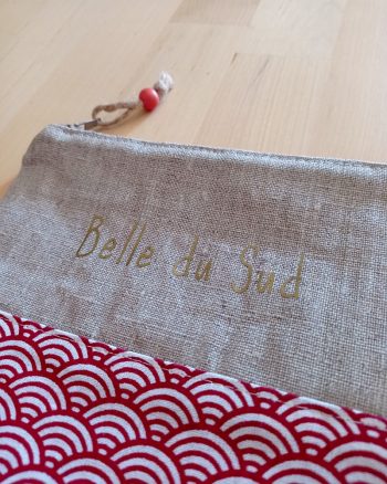 Pochette LOVESUMMER "BELLE DU SUD" Sushi rouge – Image 2