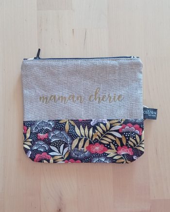 Pochette LOVEMUM "Maman chérie" Nagoya Noir multicolore – Image 2