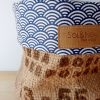 Cache-pot FLORA Ø13cm Toile de Jute / Sushi Bleu – Image 5
