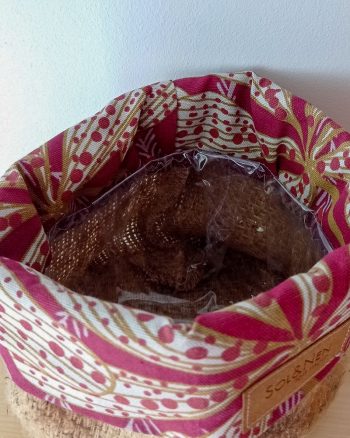Cache-pot FLORA Ø13cm Toile de Jute / Sazzy bordeaux – Image 6