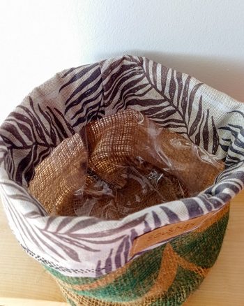 Cache-pot FLORA Ø13cm Toile de Jute / Jungle vert – Image 6