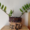 Cache-pot FLORA Ø13cm Toile de Jute / Poppy pain pallet Noir – Image 2