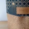 Cache-pot FLORA Ø13cm Toile de Jute / Cannage ardoise – Image 5