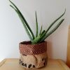 Cache-pot FLORA Ø11cm Toile de Jute / Ethnic marron – Image 2