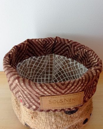 Cache-pot FLORA Ø11cm Toile de Jute / Ethnic marron – Image 6