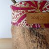 Cache-pot FLORA Ø13cm Toile de Jute / Sazzy bordeaux – Image 5