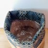 Cache-pot FLORA Ø13cm Toile de Jute / Cannage ardoise – Image 6