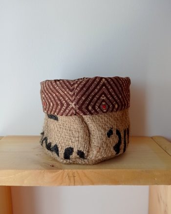 Cache-pot FLORA Ø11cm Toile de Jute / Ethnic marron – Image 4