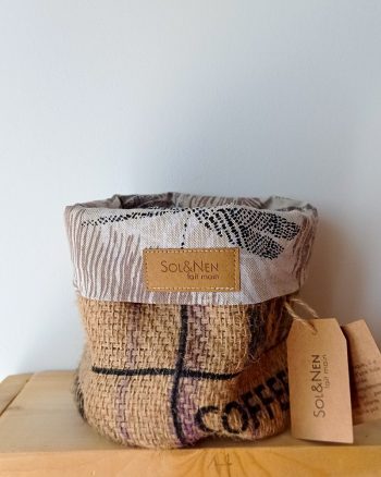 Cache-pot FLORA Ø13cm Toile de Jute / Jungle – Image 3