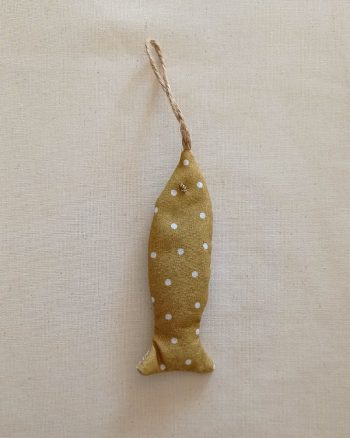 Sachet de lavande SARDINE Moutarde pois blanc – Image 3