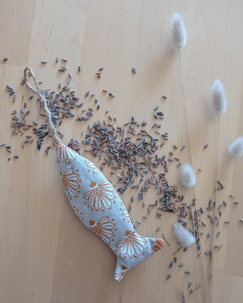 Sachet de lavande SARDINE Diva Gris Ocre
