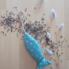 Sachet de lavande SARDINE Vert d'eau pois blanc