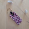 Porte clés tissu UPCYCLE Sushi rouge